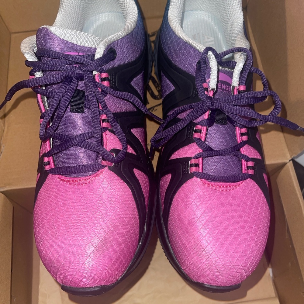 Vibrant Pink and Purple Women's Sneakers